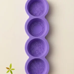 תבנית סיליקון לסבון 4 סגנונות סגול