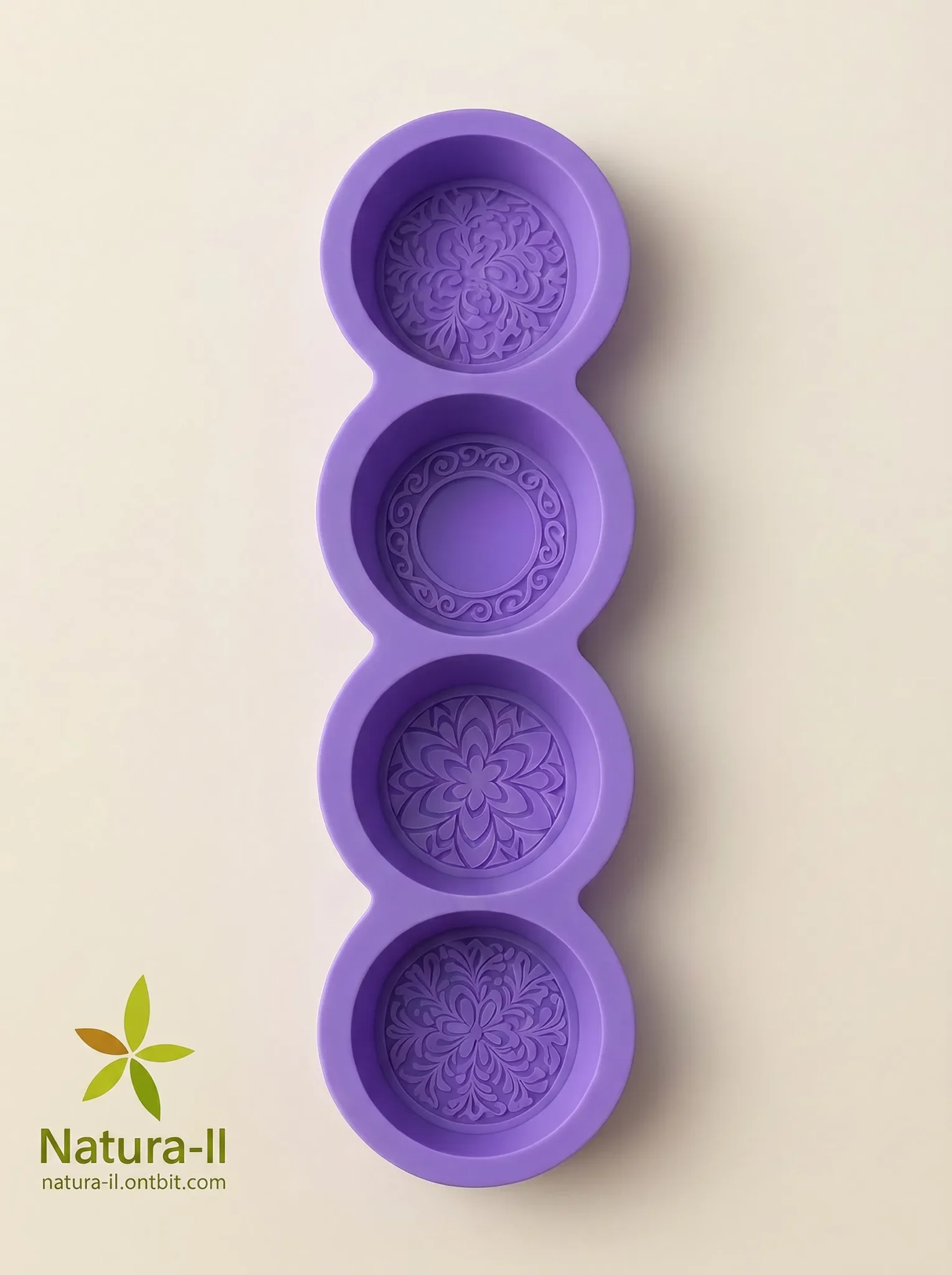 תבנית סיליקון לסבון 4 סגנונות סגול